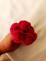 red rose flower pin