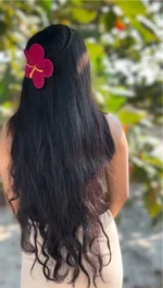 hibiscus flower hair clip