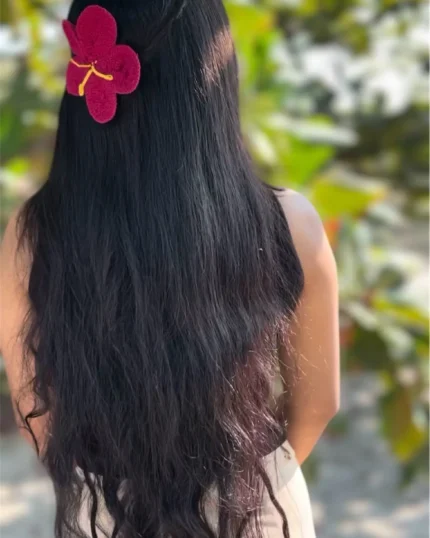 hibiscus flower hair clip