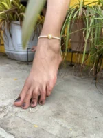 Heart of Pearl Beaded Anklet - Image 2