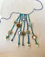 Sea-Mist Mirror ; Shell Hand-Braided Hair Charms - Image 2