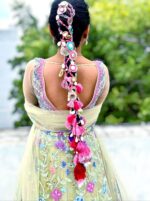 Bohemian Mirror & Tassel Bridal Parandi - Image 4