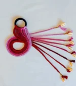 Boho Ombre Cowrie Shell Hair Tie – Hand-Braided Tassel Extension - Image 4