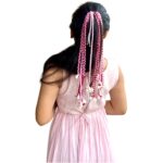 Boho Pink Cowrie Hair Extension - Image 5