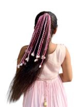 Boho Pink Cowrie Hair Extension - Image 2
