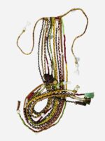 Bohemian Multi-Strand Thread Braid Accessory | Handmade Tribal Hair Wrap with Pearls, Shells & Ghungroo - Image 3