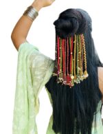 Handcrafted Hair Accessory with Beads & Tassels – Ramayali - Image 10