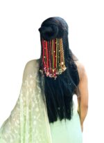 Handcrafted Hair Accessory with Beads & Tassels – Ramayali - Image 4